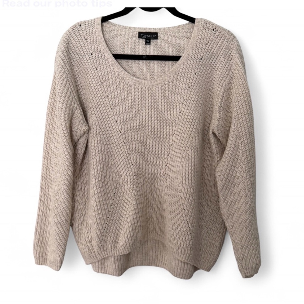 Topshop Cream Knit Sweater